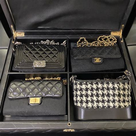 chanel set of 4 mini bags|Chanel mini bags for sale.